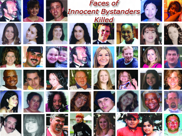Faces of Innocent Bystanders Killed